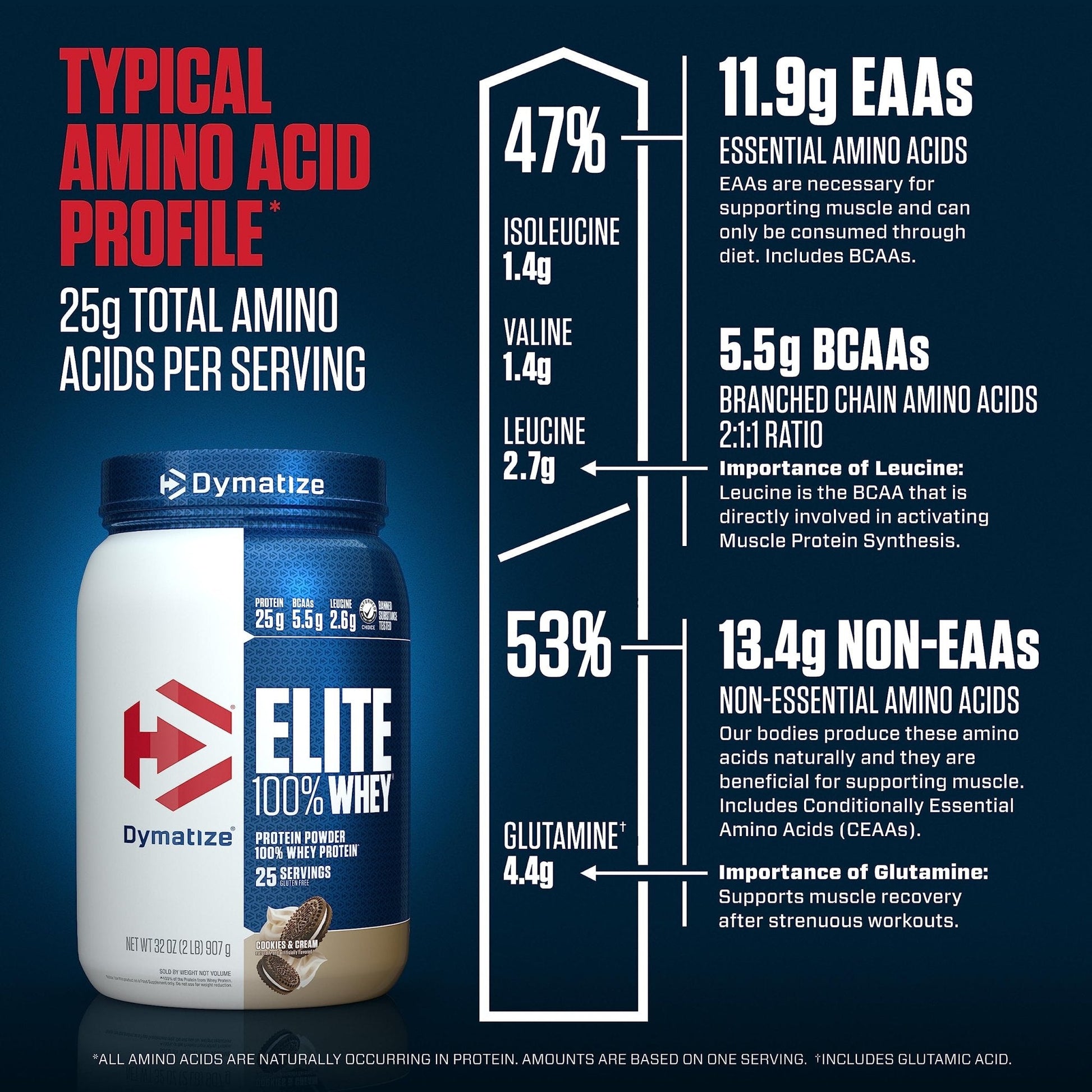 Dymatize Elite 100% Whey Protein Powder, Quick Absorbing & Fast Digesting for Optimal - Maple Wellness Supplements