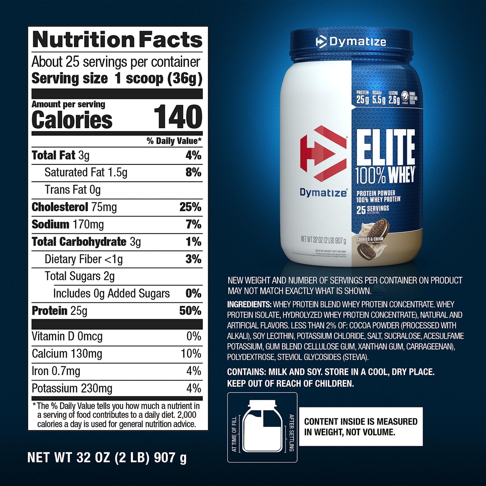 Dymatize Elite 100% Whey Protein Powder, Quick Absorbing & Fast Digesting for Optimal - Maple Wellness Supplements