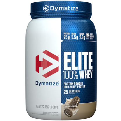 Dymatize Elite 100% Whey Protein Powder, Quick Absorbing & Fast Digesting for Optimal - Maple Wellness Supplements