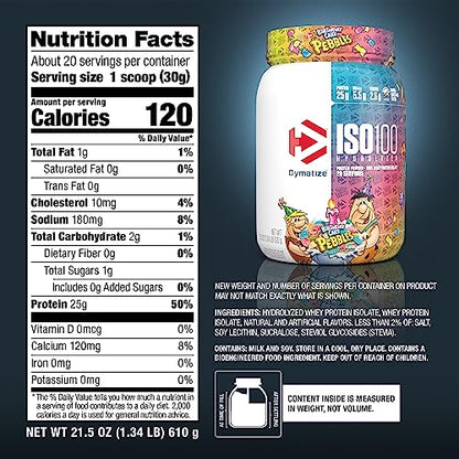 Dymatize ISO 100 Whey Protein Powder with 25g of Hydrolyzed 100% Whey Isolate - Maple Wellness Supplements