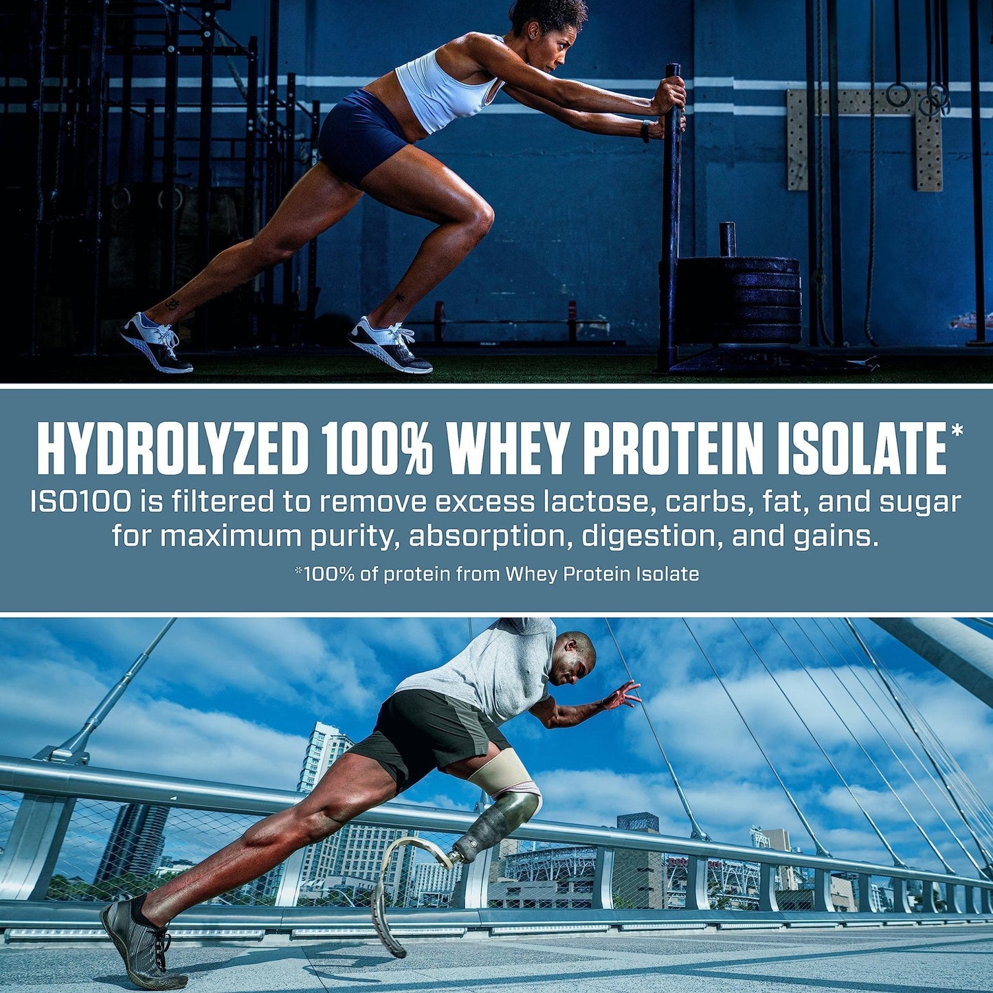 Dymatize ISO100 Hydrolyzed Protein Powder, 100% Whey Isolate , 25g of Protein, 5.5g - Maple Wellness Supplements