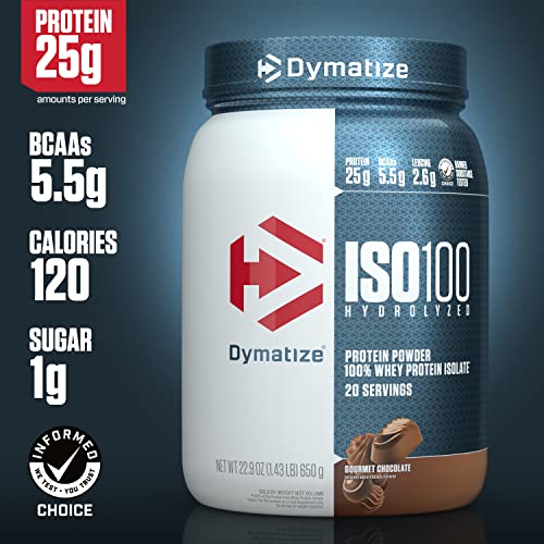 Dymatize ISO100 Hydrolyzed Protein Powder, 100% Whey Isolate , 25g of Protein, 5.5g BCA - Maple Wellness Supplements