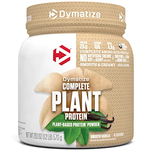 Dymatize Vegan Plant Protein, Smooth Vanilla, 25g Protein, 4.8g BCAAs, Complete - Maple Wellness Supplements