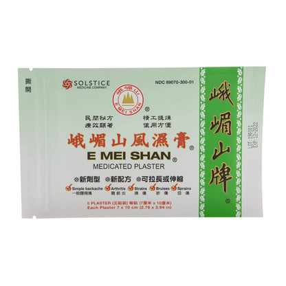 E Mei Shan Medicated Plaster (Jako Kototsu) (5 plasters per Box) (6 Boxes) (Solstice) - Maple Wellness Supplements