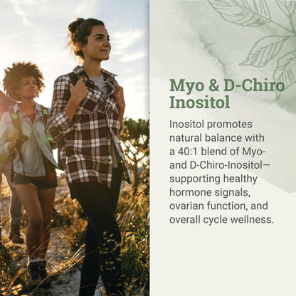 Earth Harmony Myo-Inositol & D-Chiro Inositol Supplement for Women, Ovarian & Hormone Balance for Women - Supports Normal Cycles, Fertility Supplement (120 Capsules) - Maple Wellness Supplements
