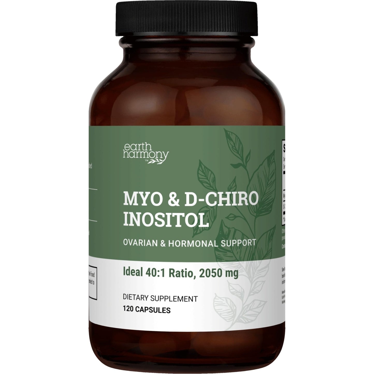 Earth Harmony Myo-Inositol & D-Chiro Inositol Supplement for Women, Ovarian & Hormone Balance for Women - Supports Normal Cycles, Fertility Supplement (120 Capsules) - Maple Wellness Supplements