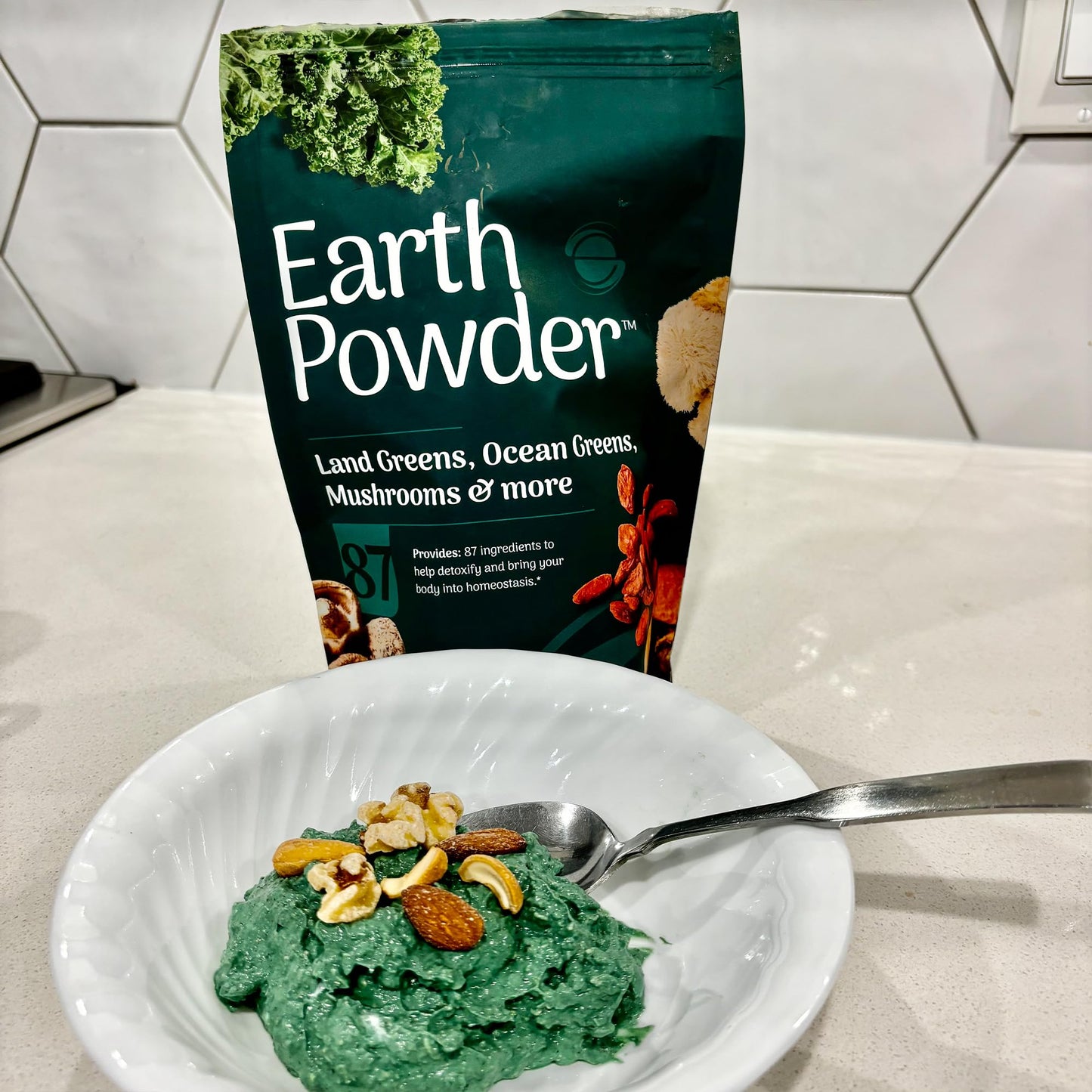 Earth Powder Daily Foundational Nutrition Supplement with 28 Greens & 10 Mushrooms | 87 Nutrients for Energy, Gut Health & Mental Clarity - Maple Wellness Supplements