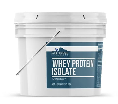 Earthborn Elements Whey Protein Isolate, 1 Gallon Bucket, Protein Powder, Unflavored - Maple Wellness Supplements