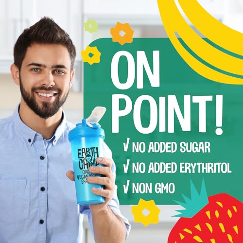 EarthChimp Organic Vegan Protein Powder - with Probiotics - Non GMO, Dairy Free - Maple Wellness Supplements