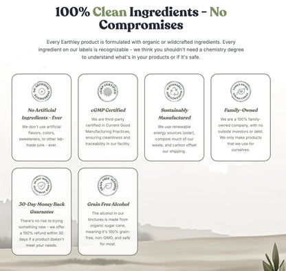 Earthley Wellness Feel Better Fast, All-Natural Relief for Minor Ailments, Organic Herbal Formula, Supports Immune & Digestive Health, Echinacea Root and More - Maple Wellness Supplements