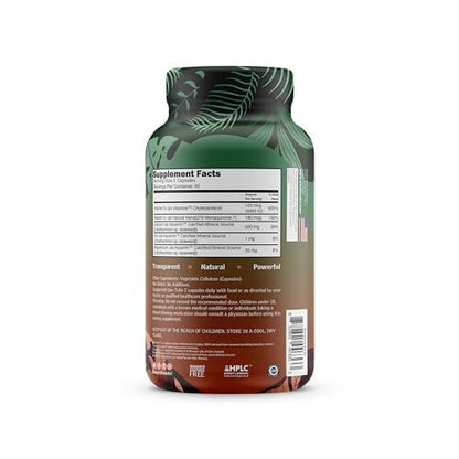 EarthNutri D3 + K2 Bone & Heart Health - 72 Trace Minerals, Vitamin D3 Vitashine, MENA - Maple Wellness Supplements