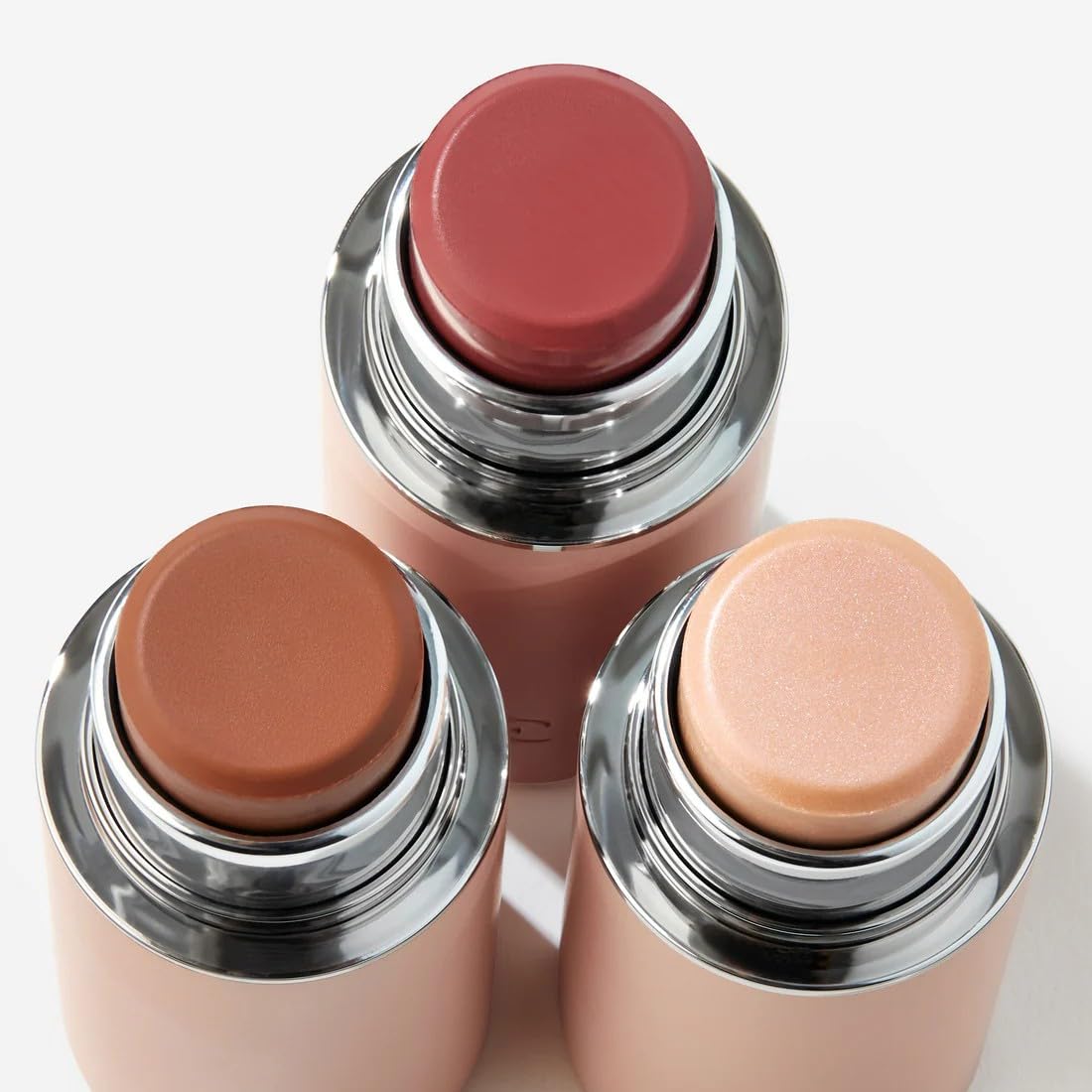 EarthsCure Glow Trio - 3 Piece Set: Bronzer, Blush, and Highlighter. Buildable Cream Sticks For a Luminous, Natural, and Youthful Look - Maple Wellness Supplements