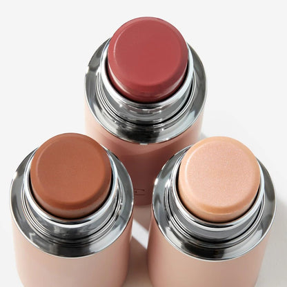 EarthsCure Glow Trio - 3 Piece Set: Bronzer, Blush, and Highlighter. Buildable Cream Sticks For a Luminous, Natural, and Youthful Look - Maple Wellness Supplements