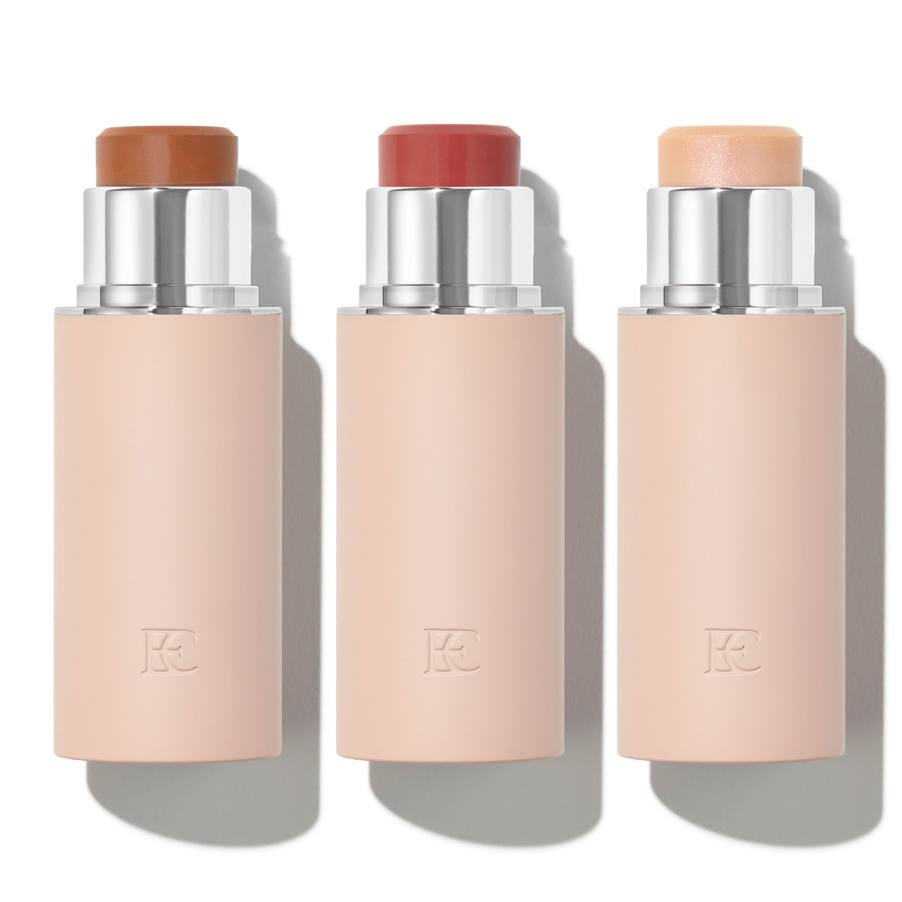 EarthsCure Glow Trio - 3 Piece Set: Bronzer, Blush, and Highlighter. Buildable Cream Sticks For a Luminous, Natural, and Youthful Look - Maple Wellness Supplements