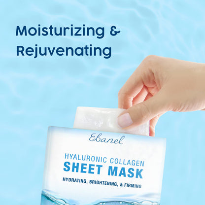 Ebanel Bundle of 15-Pack Collagen Face Mask, and Charcoal Peel Off Face Mask - Maple Wellness Supplements