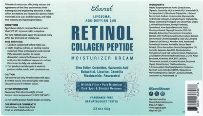 Ebanel Bundle of 2.5% Retinol Moisturizer and Serum - Maple Wellness Supplements