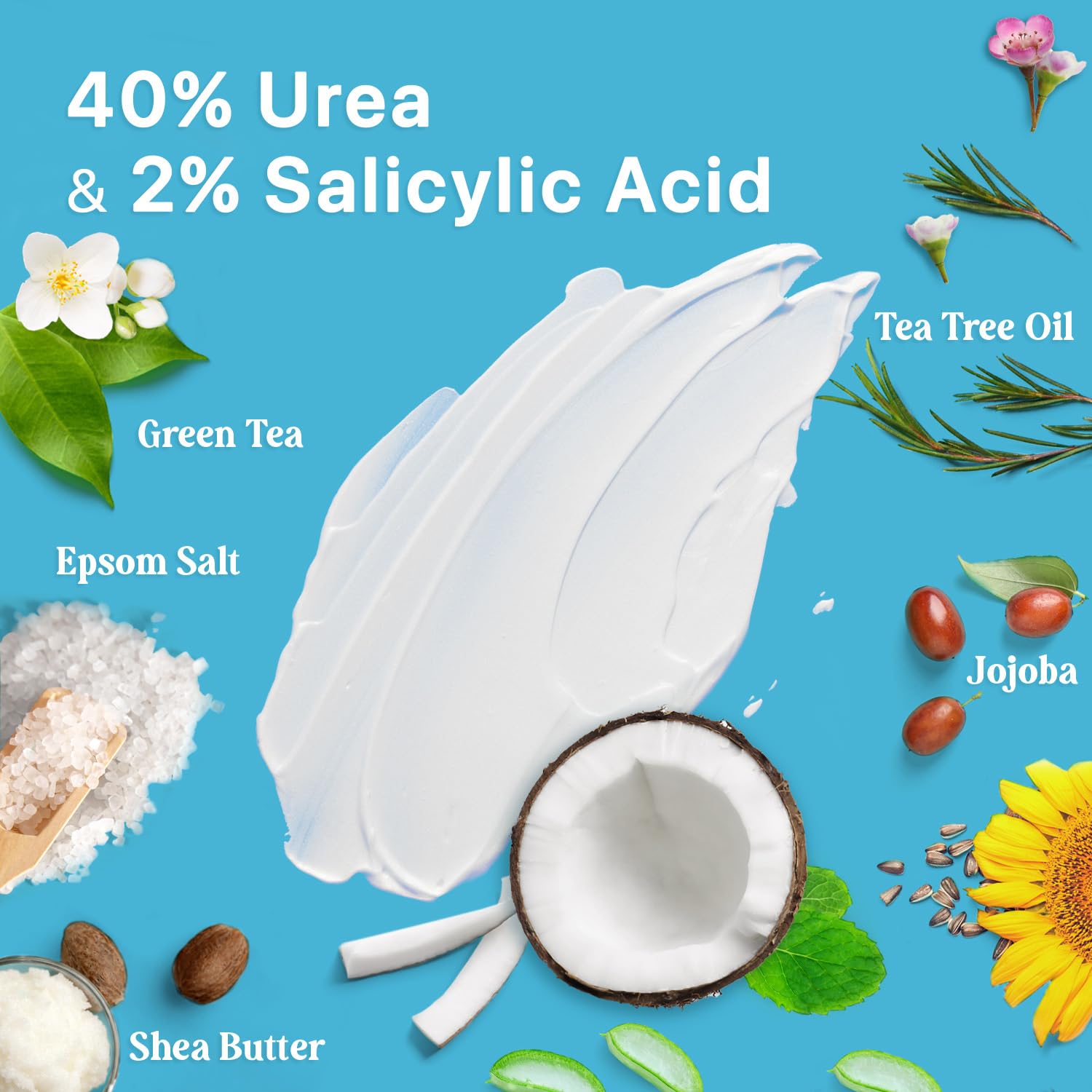 Ebanel Bundle of 40% Urea Cream 4.6 Oz, and 2.5% Retinol Moisturizer - Maple Wellness Supplements