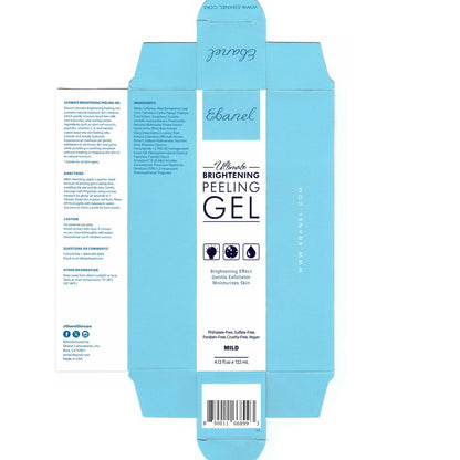 Ebanel Bundle of 40% Urea Cream 4.6 Oz, and Exfoliating Face Scrub Peeling Gel 4.12 Oz - Maple Wellness Supplements