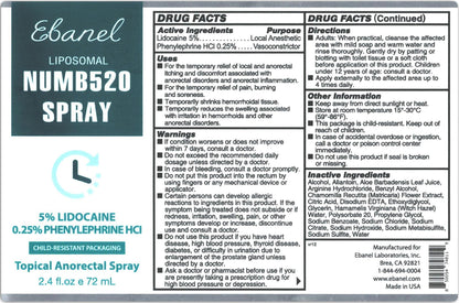 Ebanel Bundle of 5% Lidocaine Numbing Spray and Tattoo Aftercare Healing Balm - Maple Wellness Supplements