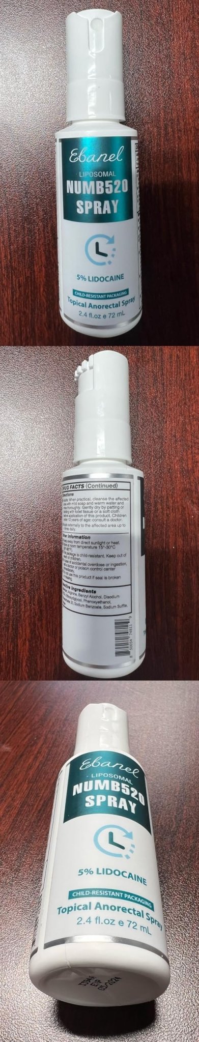 Ebanel Bundle of 5% Lidocaine Numbing Spray and Tattoo Aftercare Healing Balm - Maple Wellness Supplements