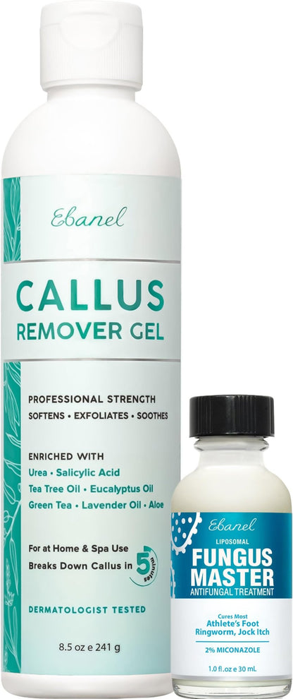 Ebanel Bundle of Callus Remover Gel and Antifungal Treatment - Maple Wellness Supplements