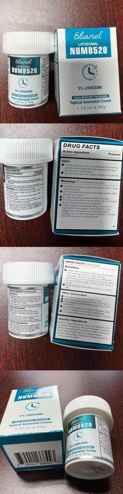 Ebanel Bundle of Lidocaine Numbing Cream, and Numbing Spray - Maple Wellness Supplements