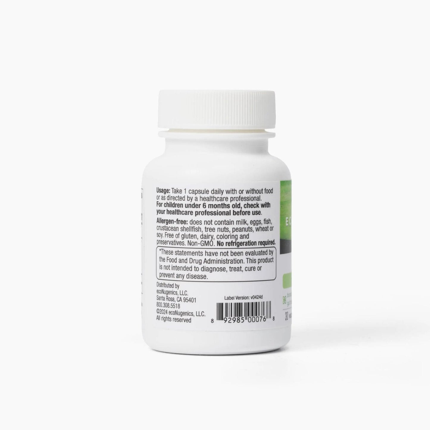 EcoNugenics PowerBiotic: Prebiotic, Probiotic & Postbiotic for Men & Women – 30 Capsules (1 Daily) – Supports Digestive Health, Gut Cleanse, Constipation Relief, Immune Function - Maple Wellness Supplements