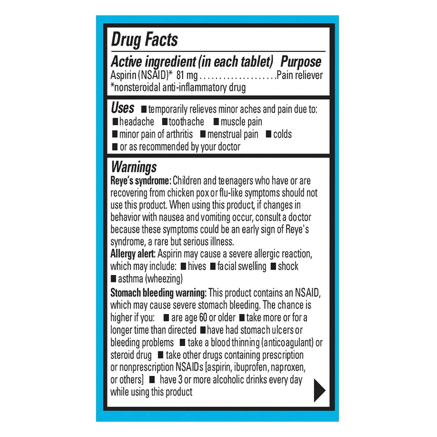 ECOTRIN ADULT LOW DOSE 81MG (45 tablets) - Maple Wellness Supplements
