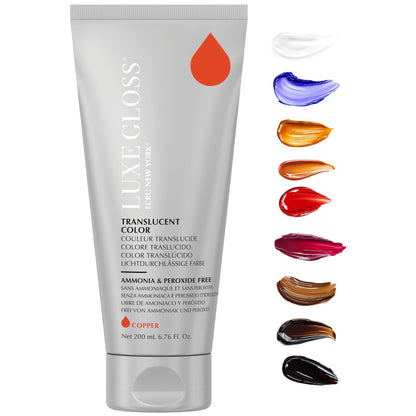 ECRU New York LUXE GLOSS Hair Gloss for Enhanced Color and Glass-Like Shine, Copper - Maple Wellness Supplements