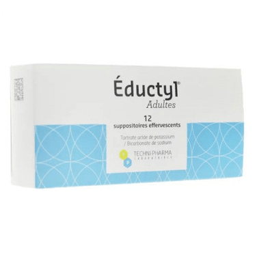 Eductyl Adult Effervescent Suppositories (Laxative) – Pack of 12 - Maple Wellness Supplements