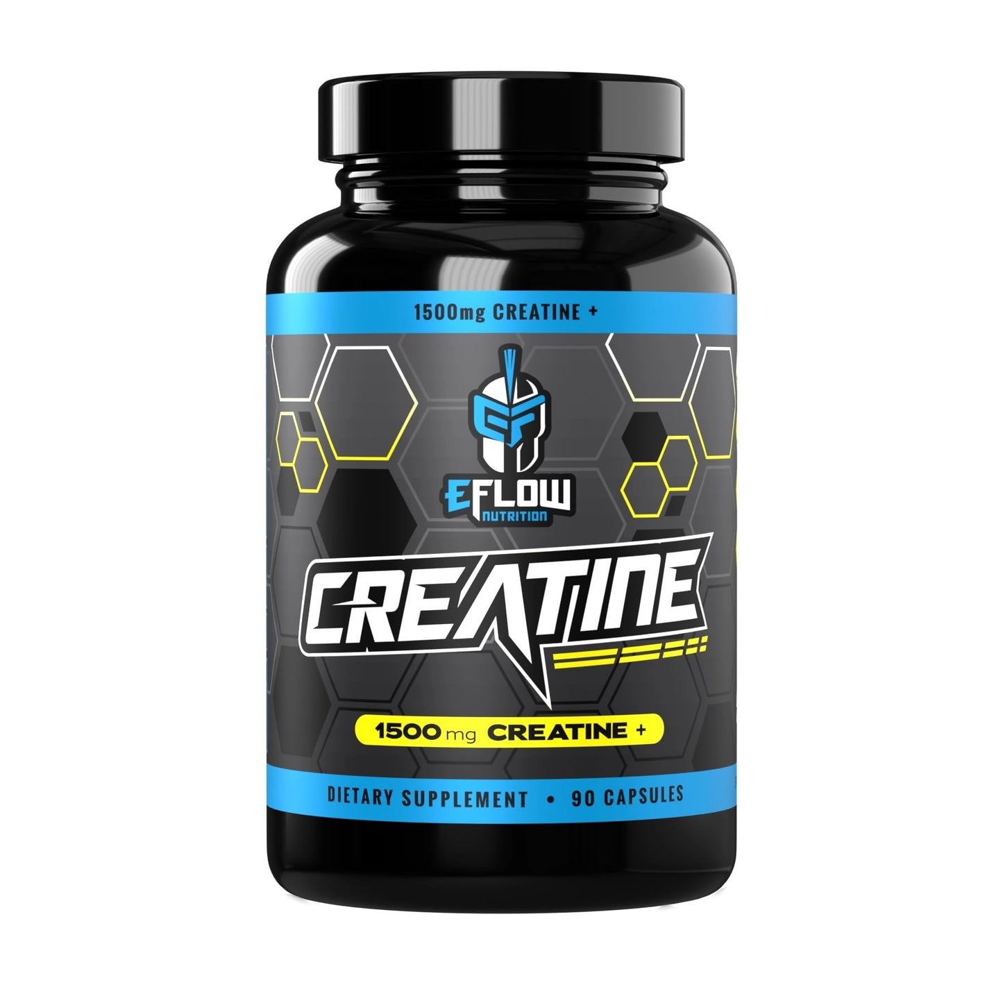 eFlow Creatine Capsules, HCL Creatine Pills - Creatine Supplement for Men & Women, Muscle Builder, Endurance, Strength, with AstraGin and Senactiv (1500mg, 90 Capsules) - Maple Wellness Supplements
