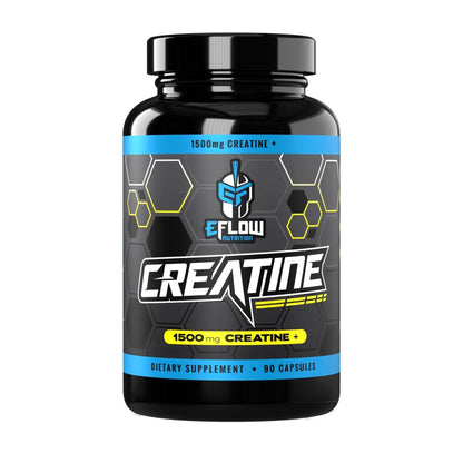 eFlow Creatine Capsules, HCL Creatine Pills - Creatine Supplement for Men & Women, Muscle Builder, Endurance, Strength, with AstraGin and Senactiv (1500mg, 90 Capsules) - Maple Wellness Supplements