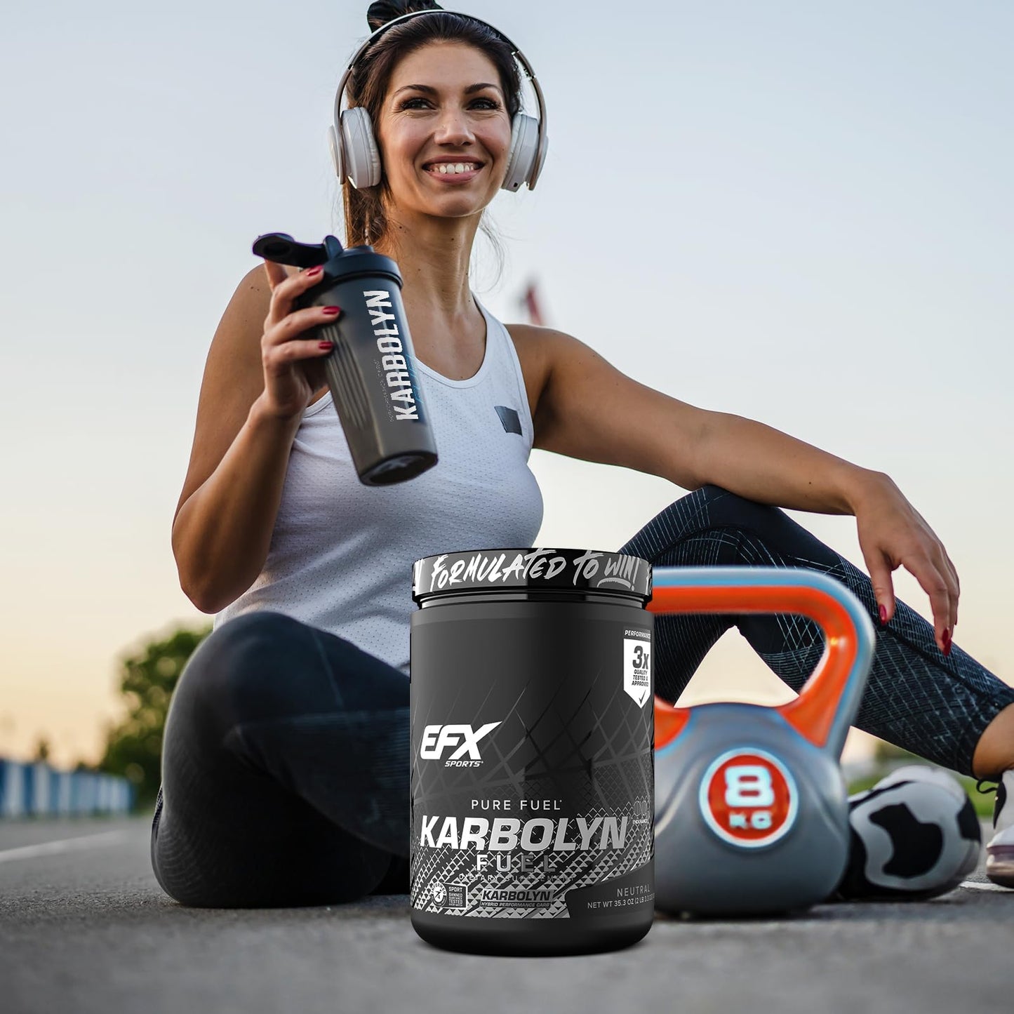 EFX Sports Karbolyn Fuel | Fast-Absorbing Carbohydrate Powder | Carb Load, Sustained Energy, Quick Recovery | Stimulant Free | 20 Servings (Neutral) - Maple Wellness Supplements