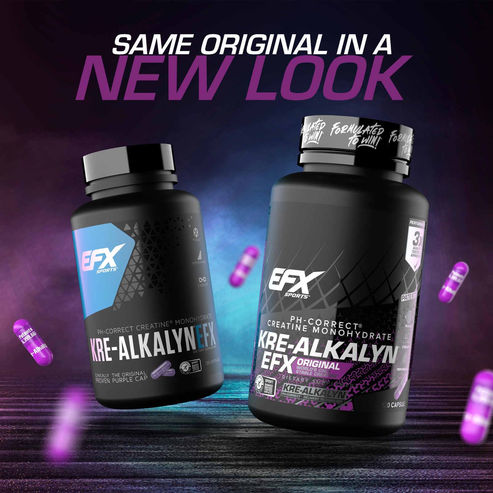 EFX Sports Kre-Alkalyn EFX | pH Correct Creatine Monohydrate Pill Supplement | Strength, Muscle Growth & Performance - Maple Wellness Supplements