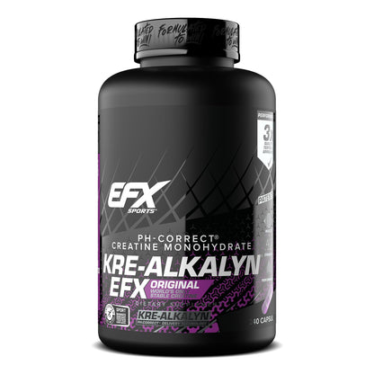 EFX Sports Kre-Alkalyn EFX | pH Correct Creatine Monohydrate Pill Supplement | Strength, Muscle Growth & Performance | 120 Servings, 240 Capsules - Maple Wellness Supplements