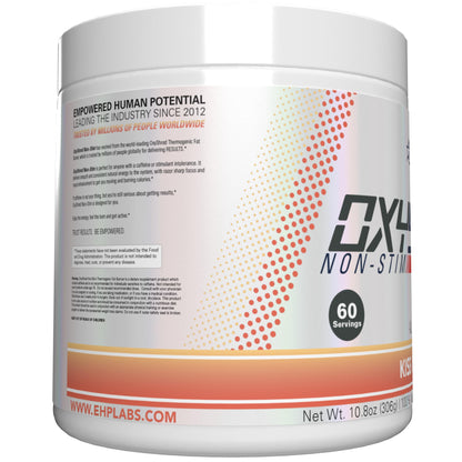 EHP Labs OxyShred Non Stimulant Pre Workout Powder - Stim Free Pre Workout, Caffeine Free Preworkout for Men & Women with L Glutamine & Acetyl L Carnitine - Peach, 60 Servings - Maple Wellness Supplements