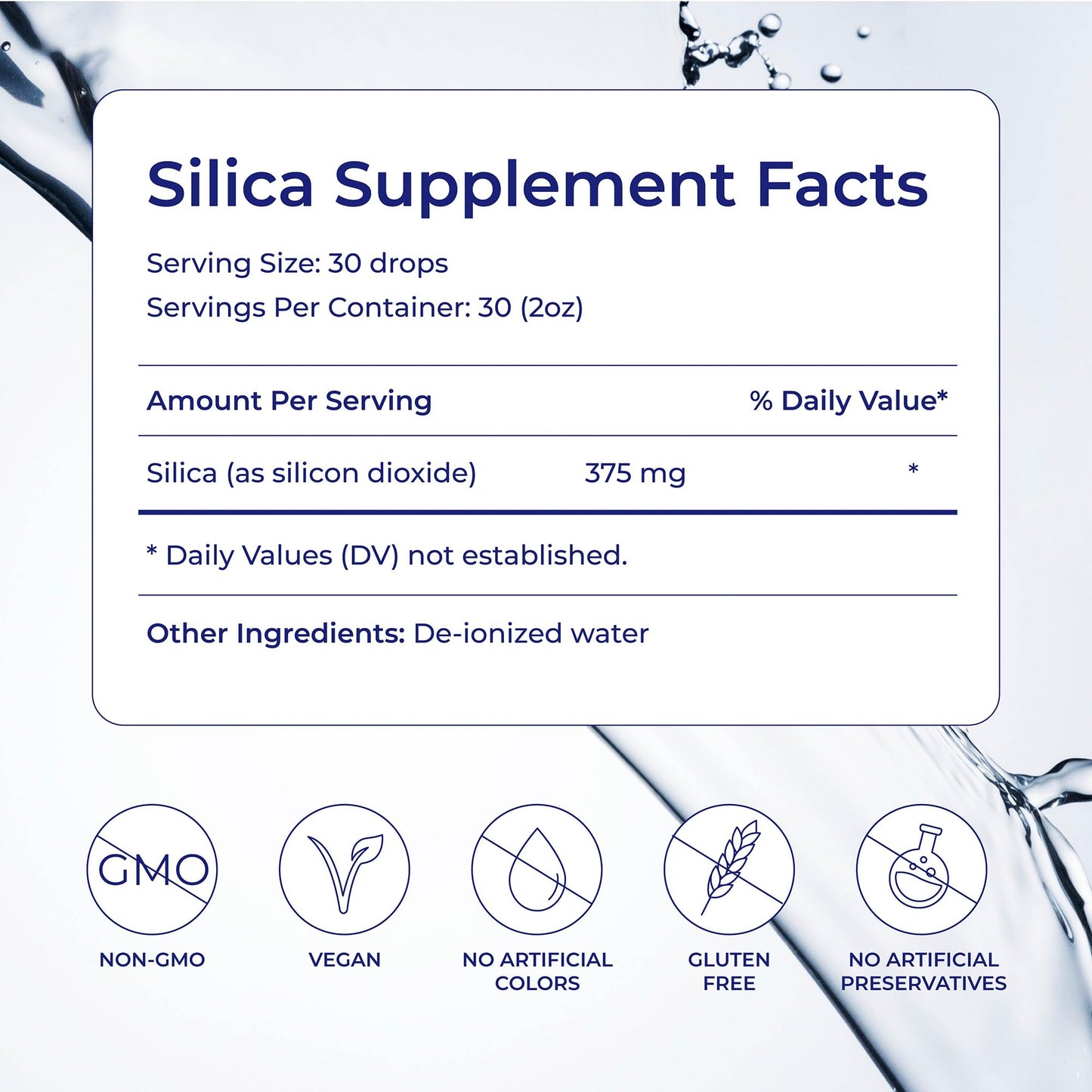 Eidon Liquid Silica Mineral Concentrate - Silica Supplement for Hair, Skin, and Nails, Supplement Drops to Support Collagen Production & Hair Loss - Maple Wellness Supplements