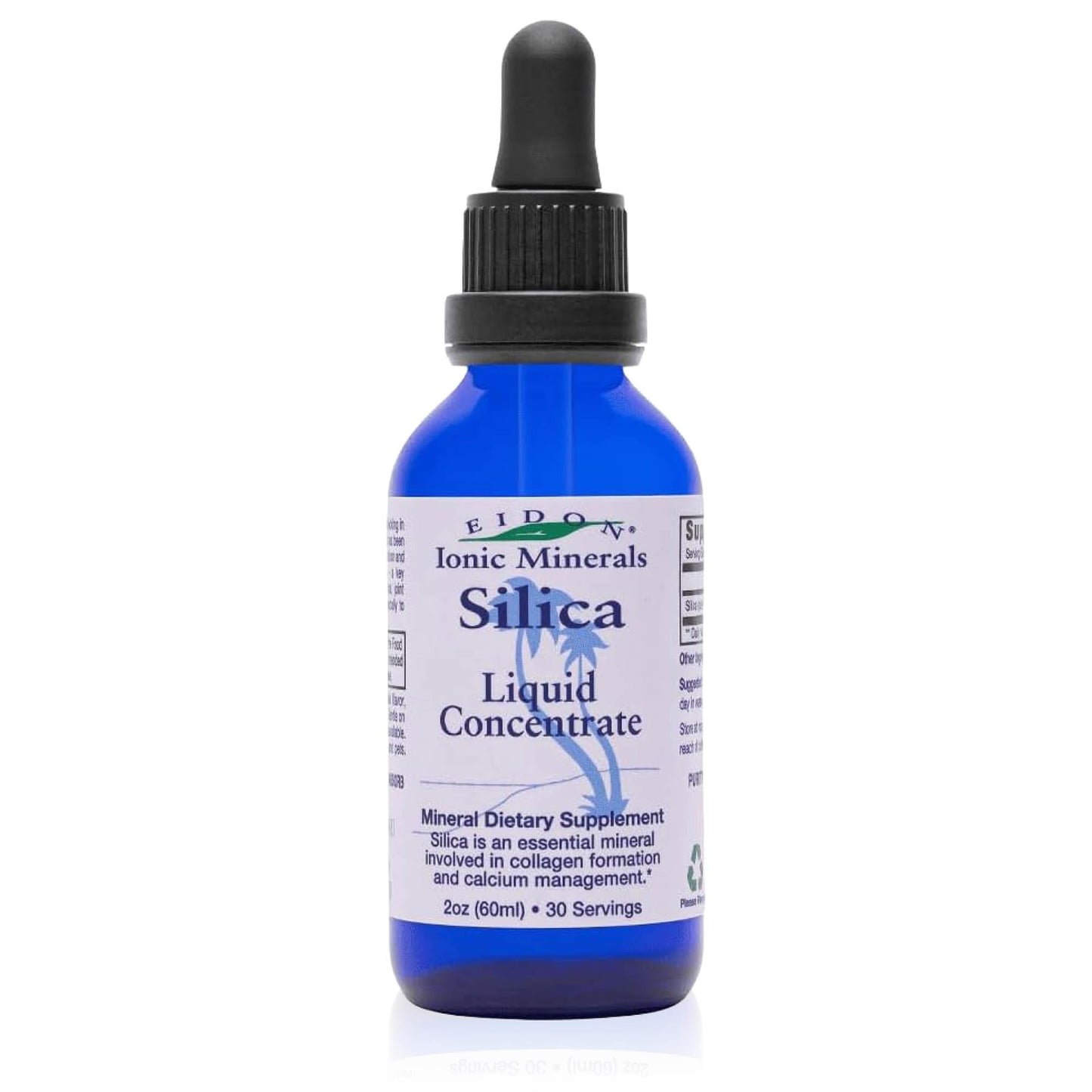 Eidon Liquid Silica Mineral Concentrate - Silica Supplement for Hair, Skin, and Nails, Supplement Drops to Support Collagen Production & Hair Loss - Maple Wellness Supplements