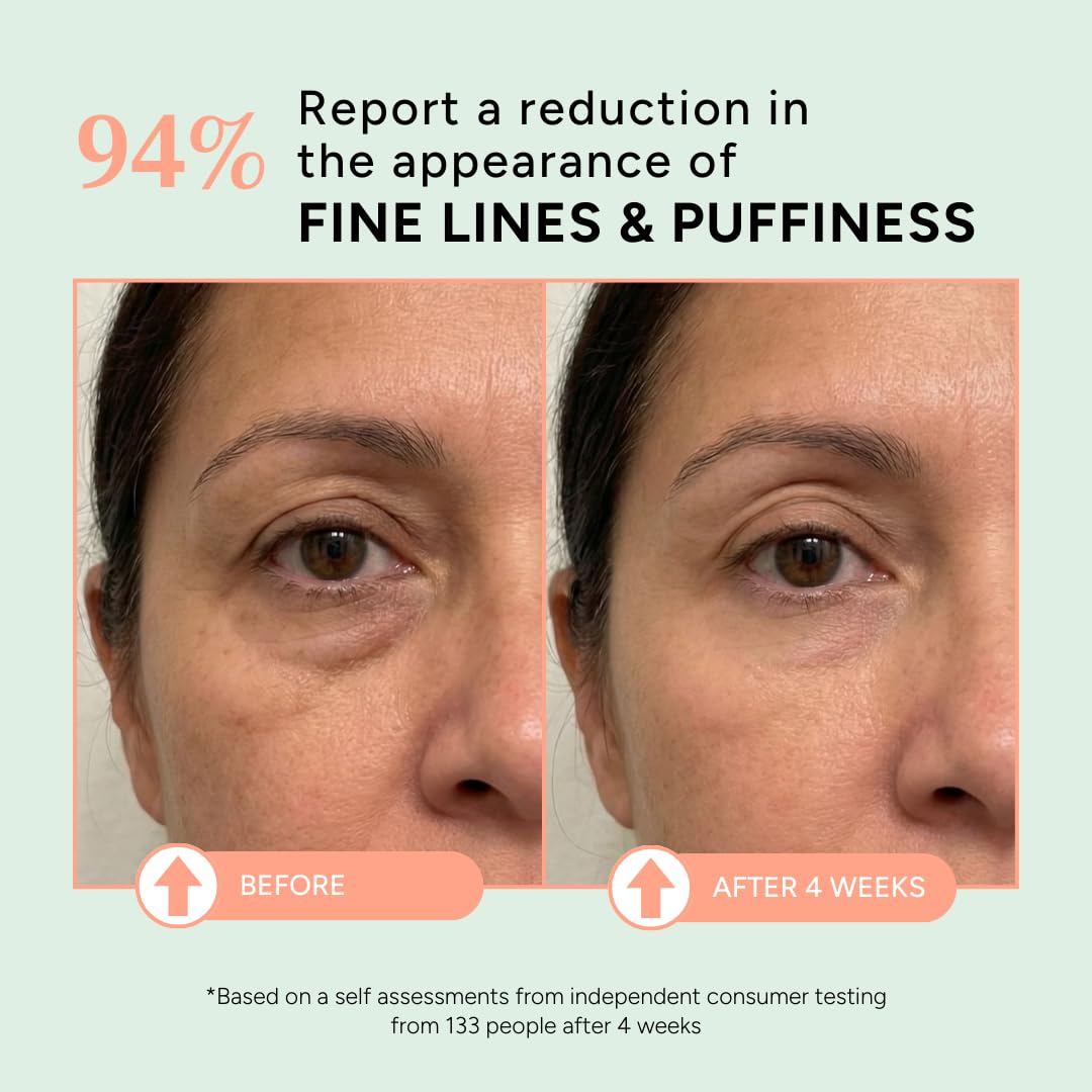 Eight Saints Skin Care All In Eye Cream, Anti Aging Eye Cream to Reduce Puffiness, Wrinkles, & Eye Bags, Dark Circles Eye Treatment, with Hyaluronic Acid, Vitamin C, & Peptides, 0.5 Ounces - Maple Wellness Supplements