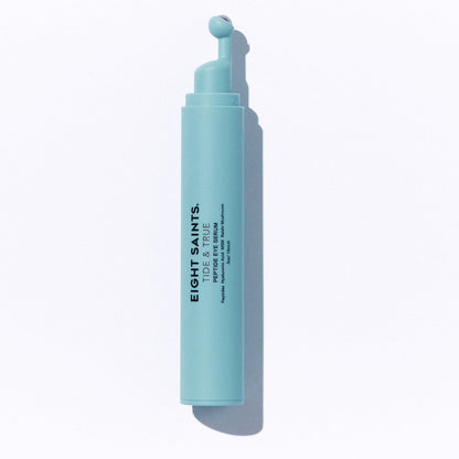 Eight Saints Tide & True Peptide Eye Serum for Puffiness & Wrinkles, Under Eye Roller Ball Treatment for Dark Circles & Fine Lines, with Peptides, Hyaluronic Acid, and Reishi Mushroom, 0.5 fl oz - Maple Wellness Supplements