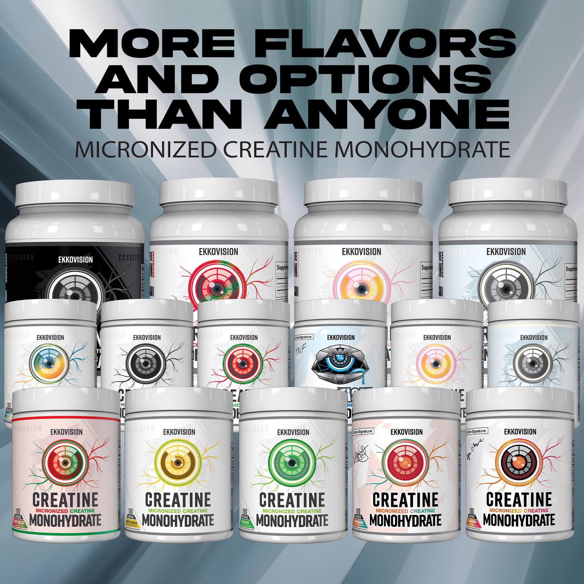 Ekkovision Creatine Monohydrate Powder, Micronized, Unflavored, Pre Workout & Post Workout Supplement for Men and Women, Energy Support, Easy to Mix in Shakes - Maple Wellness Supplements