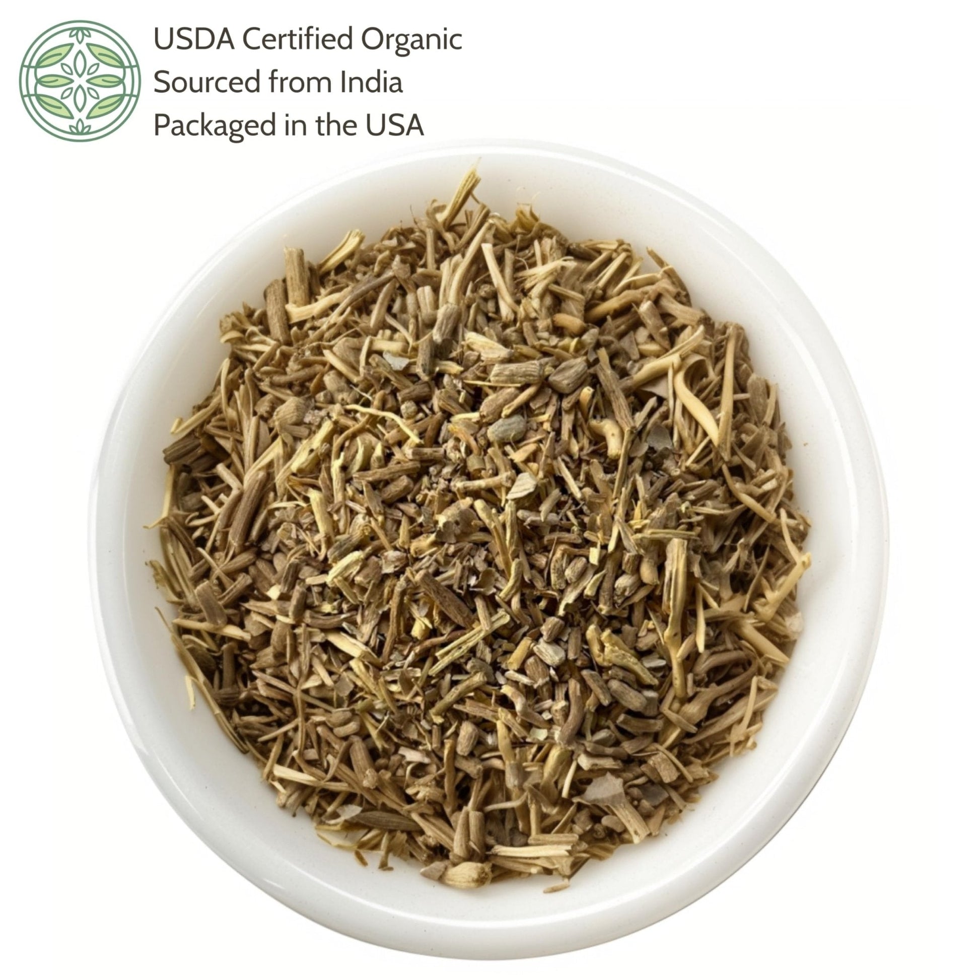 Elanen Naturals Organic Ashwagandha Root 4 oz. (113g), USDA Certified Organic Ashwagandha Root Loose Leaf Tea, Dried Withania somnifera, Cut & Sifted - Maple Wellness Supplements
