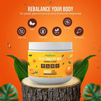 Electrolyte Powder - Refreshing Workout Recovery Electrolytes, Sugar Free, Gluten Free - Maple Wellness Supplements