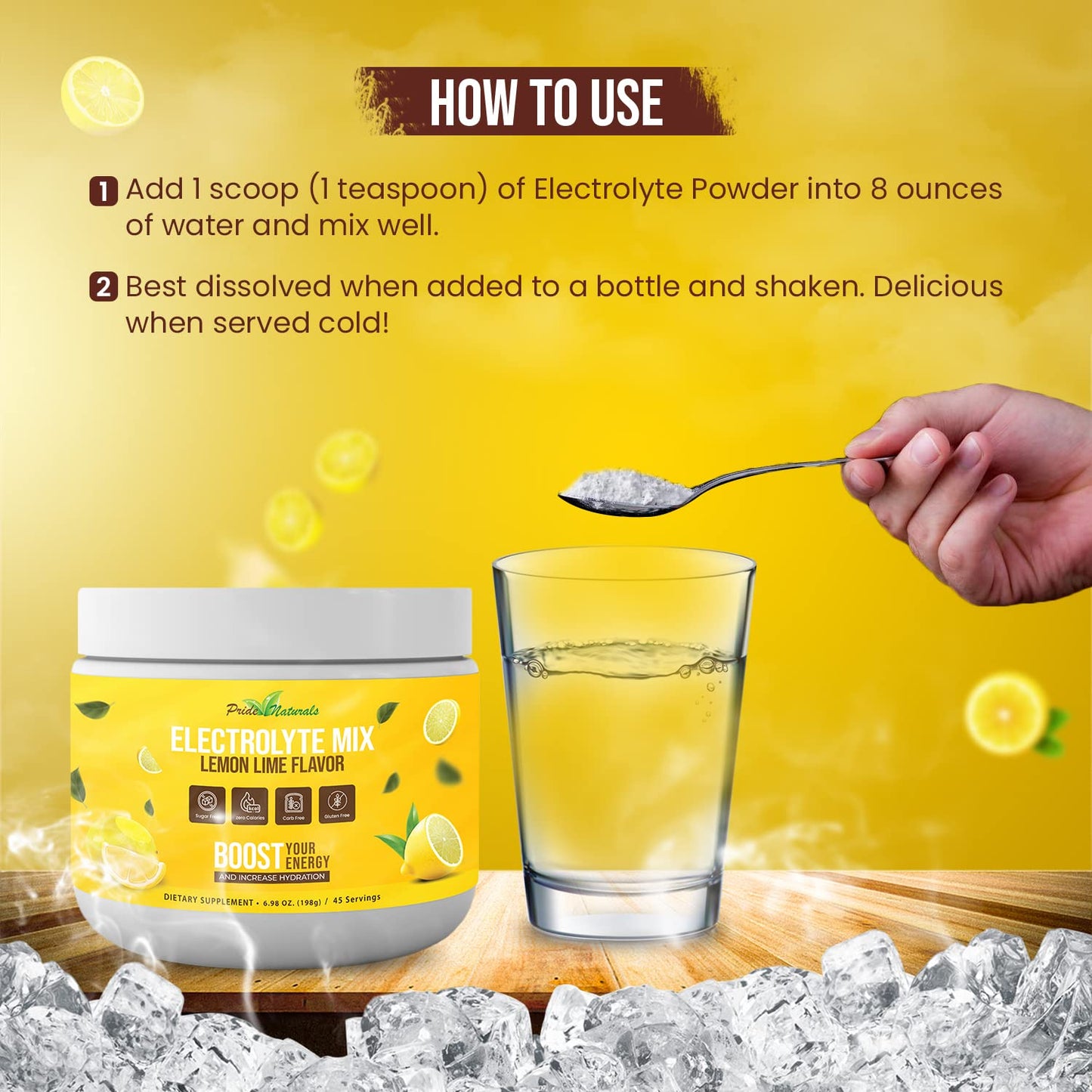 Electrolyte Powder - Refreshing Workout Recovery Electrolytes, Sugar Free, Gluten Free - Maple Wellness Supplements