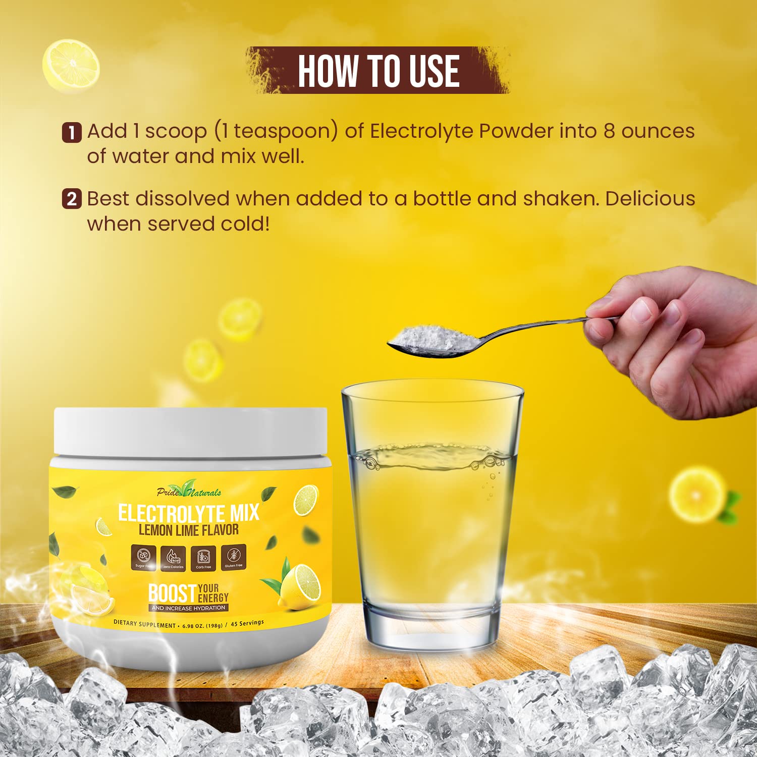 Electrolyte Powder - Refreshing Workout Recovery Electrolytes, Sugar Free, Gluten Free - Maple Wellness Supplements