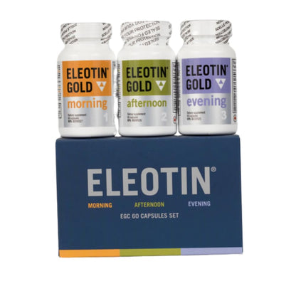 Eleotin Gold Capsules Value Pack Set for Balanced Metabolic Health | Healthy Circulation | Premium Herbal Ingredients | 3 Bottles of Different Formula | 60 Capsules Each - Maple Wellness Supplements