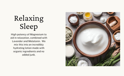 Elepure Pure Elements Magnesium Sleep Lotion with Lavender and Melatonin - Topical Application Night Cream- High Potency - Organic Materials - Large Size - Great Value - 8 fl. oz - Maple Wellness Supplements