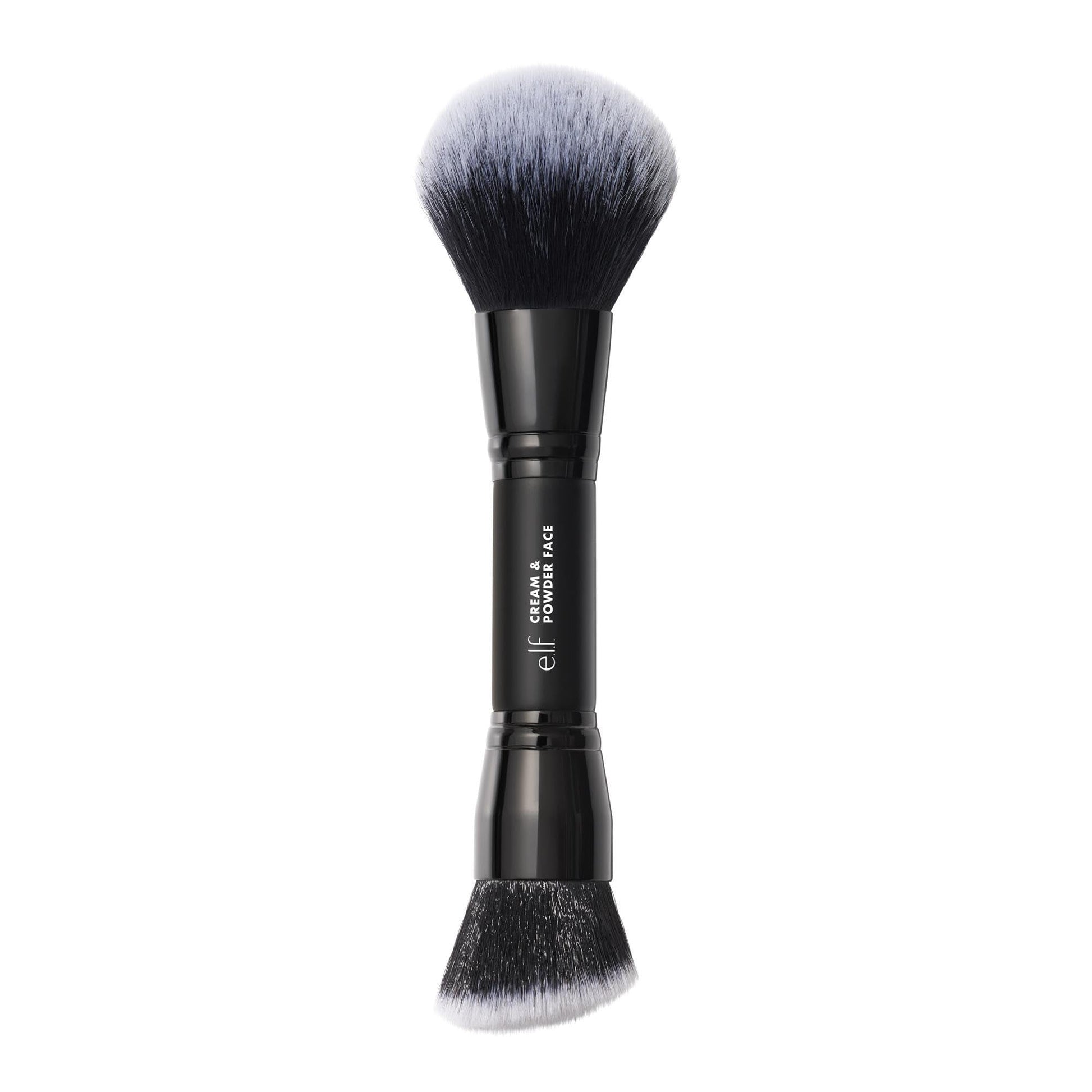 e.l.f. Dual-Ended Cream + Powder Brush, Two-in-One Makeup Brush For Creating A Gorgeous, Airbrushed-looking Complexion, Vegan & Cruelty-free - Maple Wellness Supplements