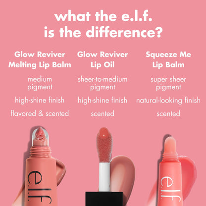 e.l.f. Glow Reviver Melting Lip Balm, Hydrating Tinted Lip Balm For A Glossy Finish & Soft, Supple Lips - Maple Wellness Supplements