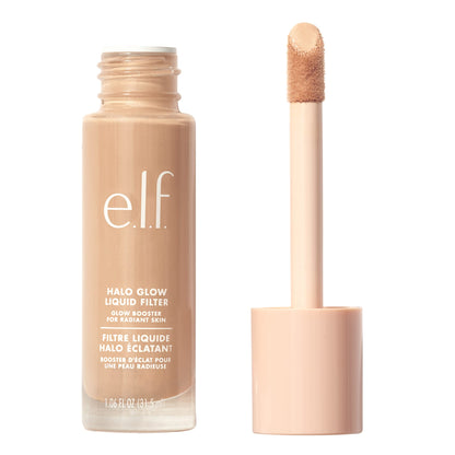 e.l.f. Halo Glow Liquid Filter, Complexion Booster For A Glowing, Soft-Focus Look, Infused With Hyaluronic Acid, Vegan & Cruelty-Free, 3 Light/Medium - Maple Wellness Supplements